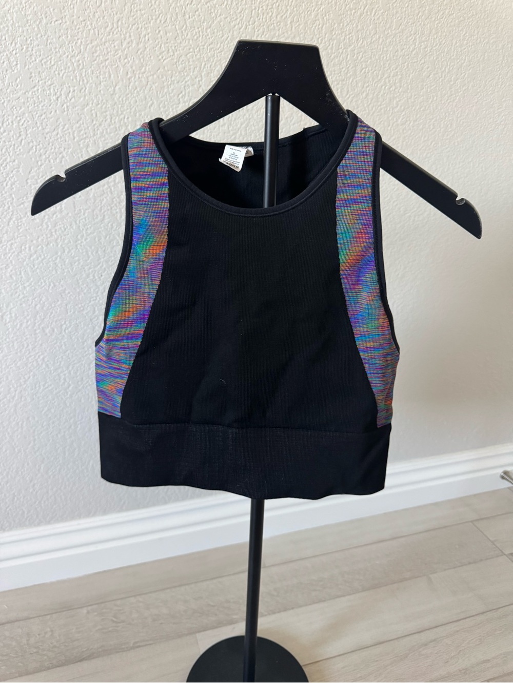 lululemon athletica Black with Multicolor Space-Dye Racerback Sports Bra